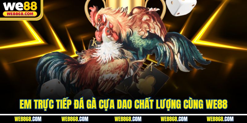 Xem trực tiếp đá gà cựa dao chất lượng cùng WE88